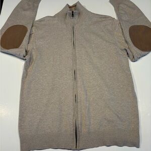 SELECTED HOMME Mens Full Zip Cardigan Sweater Casual Knitted Sweater Size L